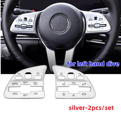 Autocolante decorative pentru capacul butoanelor volanului auto ABS potrivite pentru Mercedes Benz ABCE clasa GLA GLB CLA W177 W247 H247 X247 C118 2020+