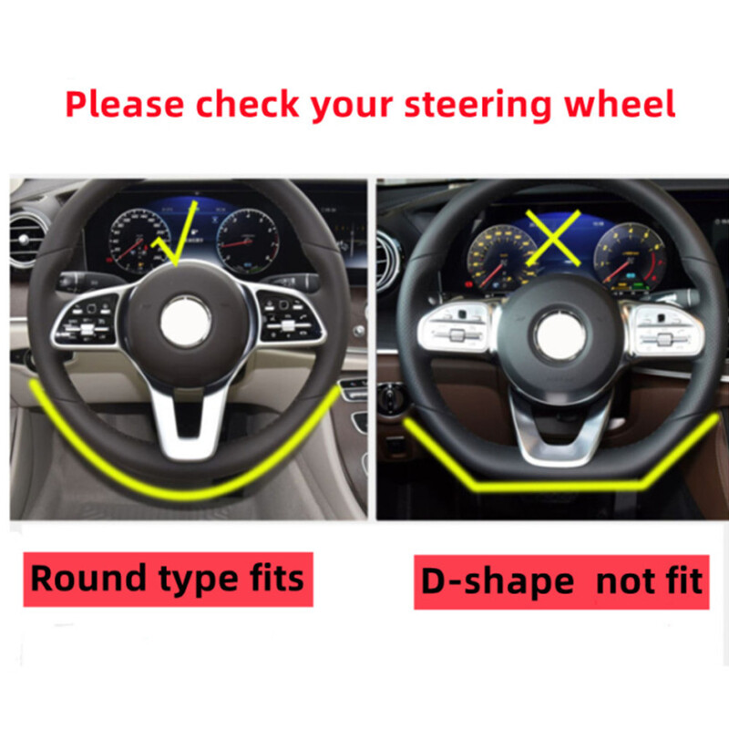 Autocolante decorative pentru capacul butoanelor volanului auto ABS potrivite pentru Mercedes Benz ABCE clasa GLA GLB CLA W177 W247 H247 X247 C118 2020+