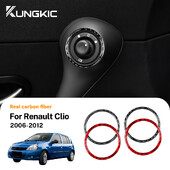 για Renault Clio 2006 2007 2008 2009 2010 2011 2012 Αυτοκόλλητο λαβής μπροστινής πόρτας αυτοκινήτου Αξεσουάρ αυτοκόλλητου από ανθρακονήματα