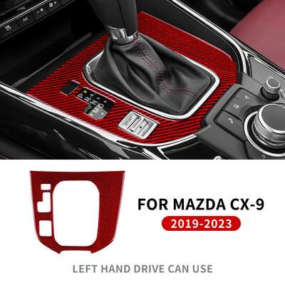Pentru Mazda CX-9 2019 2020 2021 2022 2023 Interior RHD LHD din fibră de carbon reală, accesorii autocolante pentru panoul de control central al mașinii