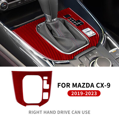 Pentru Mazda CX-9 2019 2020 2021 2022 2023 Interior RHD LHD din fibră de carbon reală, accesorii autocolante pentru panoul de control central al mașinii