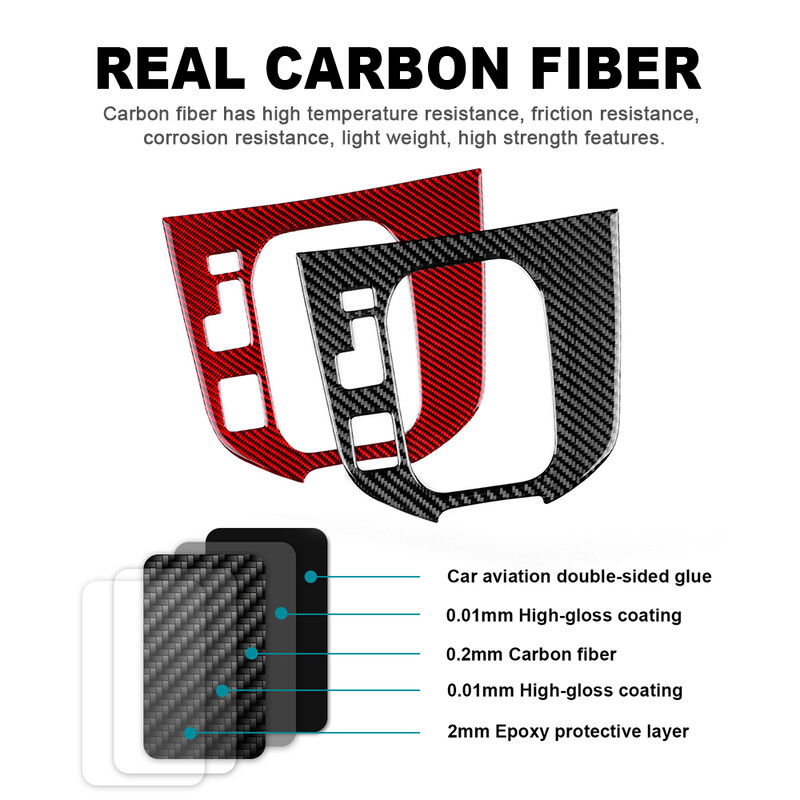 Pentru Mazda CX-9 2019 2020 2021 2022 2023 Interior RHD LHD din fibră de carbon reală, accesorii autocolante pentru panoul de control central al mașinii