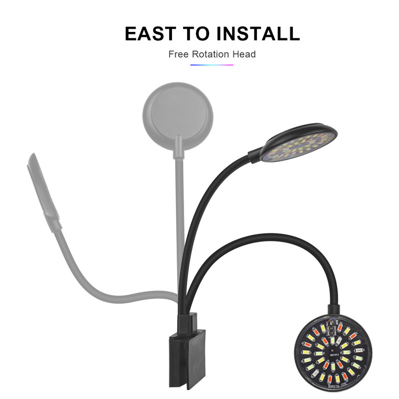 LED svjetlo za akvarij punog spektra prikladno za 7,87 in-23,62 in svjetlo za akvarij Svjetlo za slatkovodnu vodu u više načina i boja