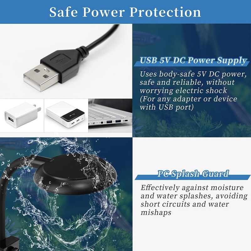 LED svjetlo za akvarij punog spektra prikladno za 7,87 in-23,62 in svjetlo za akvarij Svjetlo za slatkovodnu vodu u više načina i boja