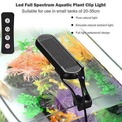 Akvárium Led időzítő lámpákkal akváriumhoz Teljes spektrumú akvárium lámpa LED lámpa vízi növényekhez USB vízi lámpa lámpa