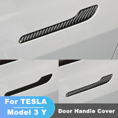 Pre Tesla Model 3 Y 2017-2023 nálepka na kľučku dverí auta, poťahová pasta na dvere, Model3, príslušenstvo pre Model Y, lepidlo z uhlíkových vlákien