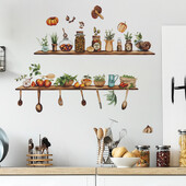 Kreativni kuhinjski aparati Police Blagovaonica Kuhinja Pozadina Zidne dekoracije Uljepšavanje zidnih naljepnica za poboljšanje doma