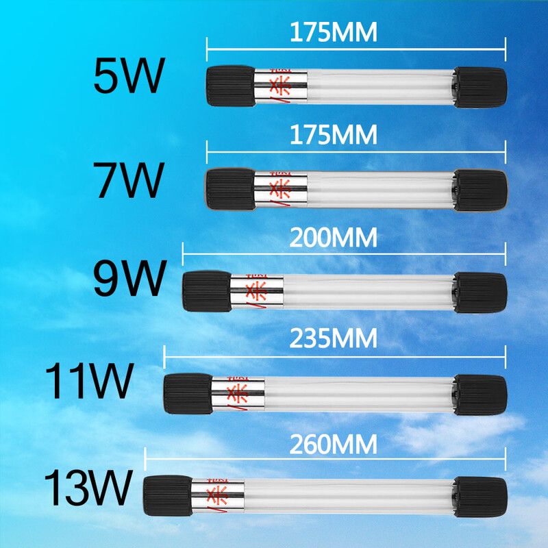 Akvārija UV gaismas iegremdējama sterilizācijas lampa 5–11 W zivju tvertnēm