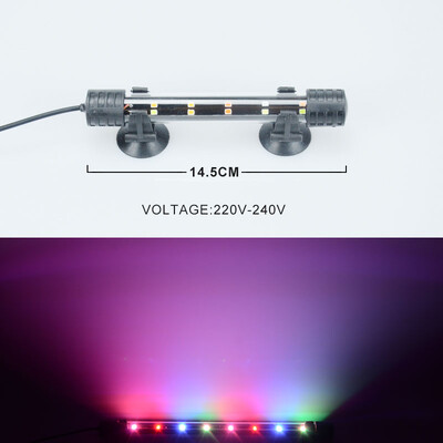 14-48CM Аквариумно осветление Fish Tank Потопяема осветителна лампа Водоустойчива подводна LED лампа Осветление за аквариум 220V-240V EU щепсел