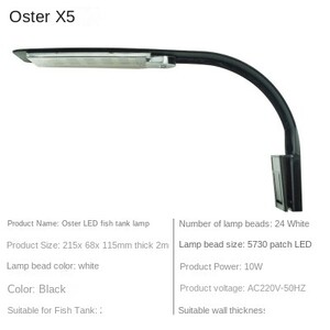 Φως δεξαμενής ψαριών ελαφρύ γρασίδι φωτιστικό μικρό αδιάβροχο φωτισμό εξοικονόμησης ενέργειας μίνι κλιπ φως ενυδρείο νερό φυτικό φάσμα φως LED