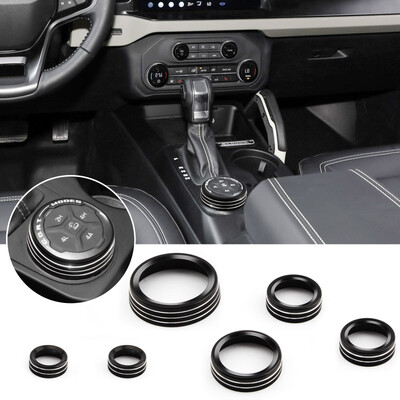 Oro kondicionieriaus priekinių žibintų jungiklio rankenėlė 4WD ratų pavara priekabos pavarų jungiklio rankenėlės dangtis, skirtas Ford Bronco 2021 2022 2023 2024