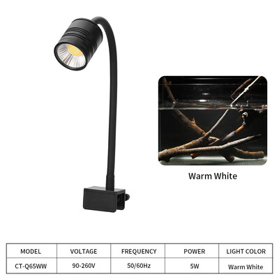Super Slim LED Φωτισμός Ενυδρείου Φωτιστικά φυτά Grow Light 3W/5W/6W Φωτισμός Aquatic Plant Αδιάβροχη λάμπα με κλιπ για δεξαμενή ψαριών