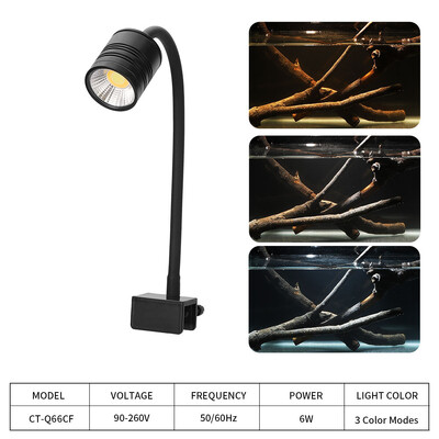 Super Slim LED Φωτισμός Ενυδρείου Φωτιστικά φυτά Grow Light 3W/5W/6W Φωτισμός Aquatic Plant Αδιάβροχη λάμπα με κλιπ για δεξαμενή ψαριών