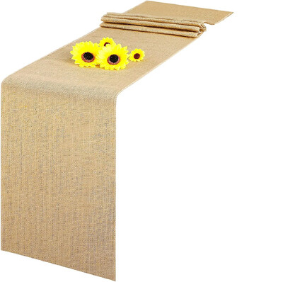 Τραπεζαρία από λινάτσα Ραφή από γιούτα Τραπεζάκια σε αγροικία για Τραπεζαρία Σπιτιού Country Vintage Διακόσμηση δεξίωσης γάμου