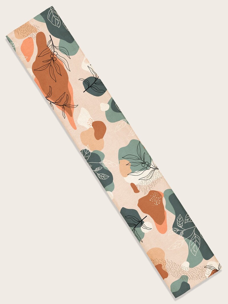 Καλοκαιρινό μοτίβο φύλλου Τραπέζι Runner Μοντέρνο κάλυμμα τραπεζιού κουζίνας Γαμήλιο πάρτι Διακόσμηση σπιτιού Βαμβακερό λινό τραπεζομάντιλο τραπεζαρίας