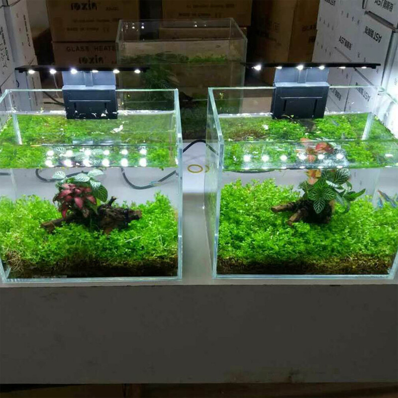 5 W-os ultravékony akváriumi LED lámpa, rendkívül fényes, csíptetős világító lámpa 12 LED akváriumi akváriumhoz