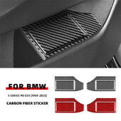 Pre BMW radu 5 M5 E39 1998-2003 Kryt popolníka z uhlíkových vlákien, zadné dvere, doplnky do auta, interiérové doplnky, nálepky na auto.