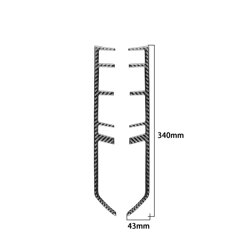 Porsche Panamera 2010-2016 valódi szénszálas központi vezérléshez funkció gomb keret csíkok autóbelső tartozékok matrica