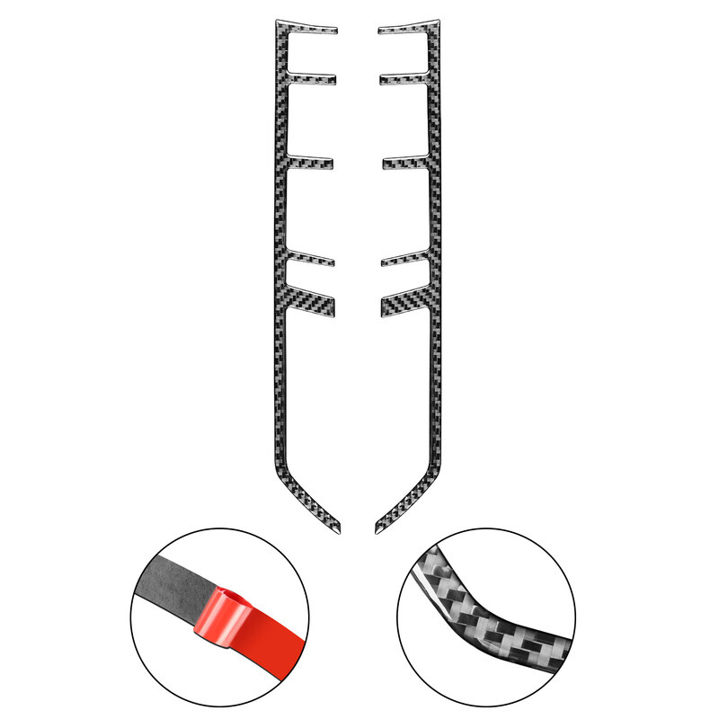 Porsche Panamera 2010-2016 valódi szénszálas központi vezérléshez funkció gomb keret csíkok autóbelső tartozékok matrica