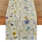 Λουλούδια Πεταλούδες Τραπεζοδρομείς Διακόσμηση Τραπεζιού Κουζίνας Αγροικία Πλένεται Τραπέζι Τραπεζαρίας Δρομέας Γιορτινό πάρτι Διακοσμήσεις γάμου