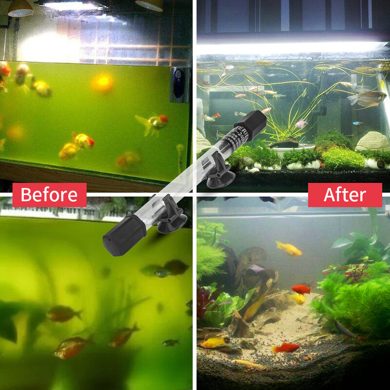 Aquarium Clean Light UV šviesos dezinfekavimo priemonė 5w/11w Green Away, skirta vandens valymui žuvų rezervuaruose