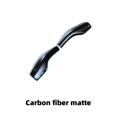 Automobilio priedų kolonėlės perjungimo dangtelis, skirtas Tesla Model 3 Y ABS Anglies pluošto raštas 2 vnt Valytuvo pavarų svirtis Dekoratyviniai lipdukai