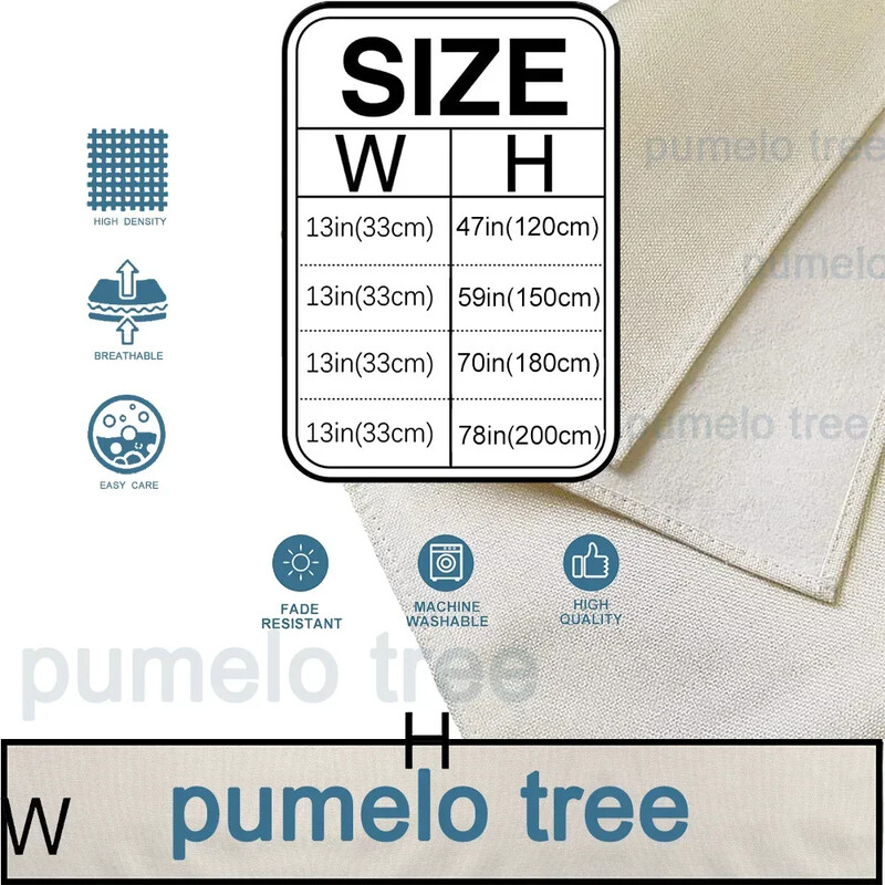 Пътека за маса с цветя и растения Синя геометрия Пътека за маса Ресторант Декорация за маса