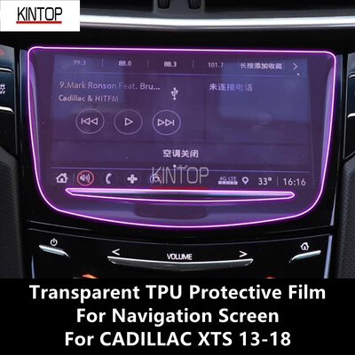 Paredzēts CADILLAC XTS 13-18 Navigācijas ekrānam Caurspīdīga TPU aizsargplēve Pretskrāpējumiem remonta plēves piederumu atjaunošana
