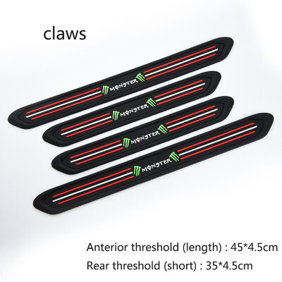 Αυτοκόλλητα αυτοκινήτου 3D Car Universal Protector Threshold Αντιχαρακτηριστικό Αυτοκόλλητο Χαρτί Αυτοκόλλητα Πόρτας Αυτοκόλλητα Αξεσουάρ αυτοκινήτου PVC πυρίτιο