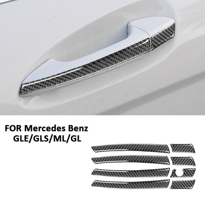 Διακοσμητικό αυτοκόλλητο από ανθρακονήματα εξωτερικής λαβής έλξης εξωτερικής λαβής πόρτας αυτοκινήτου Εξωτερικά αξεσουάρ Διακοσμητικό αυτοκόλλητο για Mercedes Benz GLE GLS ML GL