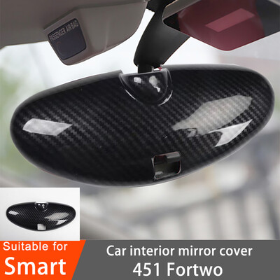 Декоративна рамка за интериорно огледало на автомобил за Smart 451 Fortwo Carbon Style Interiors Аксесоари за преобразуване на интериорни огледала