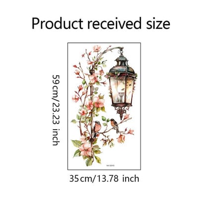 Autocolant de perete cu pandantiv cu flori roz Decor de perete detașabil pentru decorare pentru casă cu flori stereo impermeabile pentru dormitor