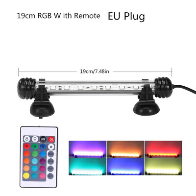 RGB akvariumo šviesa 18-54cm Nuotolinio valdymo nardymo lempa Spalvinga lempa 100-240v lempa augalams Žuvų rezervuaras būtinas amfibijai