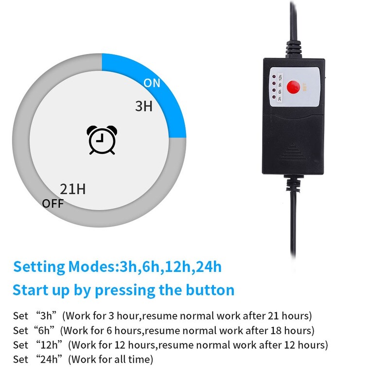 Žuvų tankų panardinamoji UV sterilizavimo lempa šviesos ultravioletinių spindulių filtras, vandeniui atsparus vandens valiklis akvariumo tvenkiniams Coral 5w/7w/9w/11w