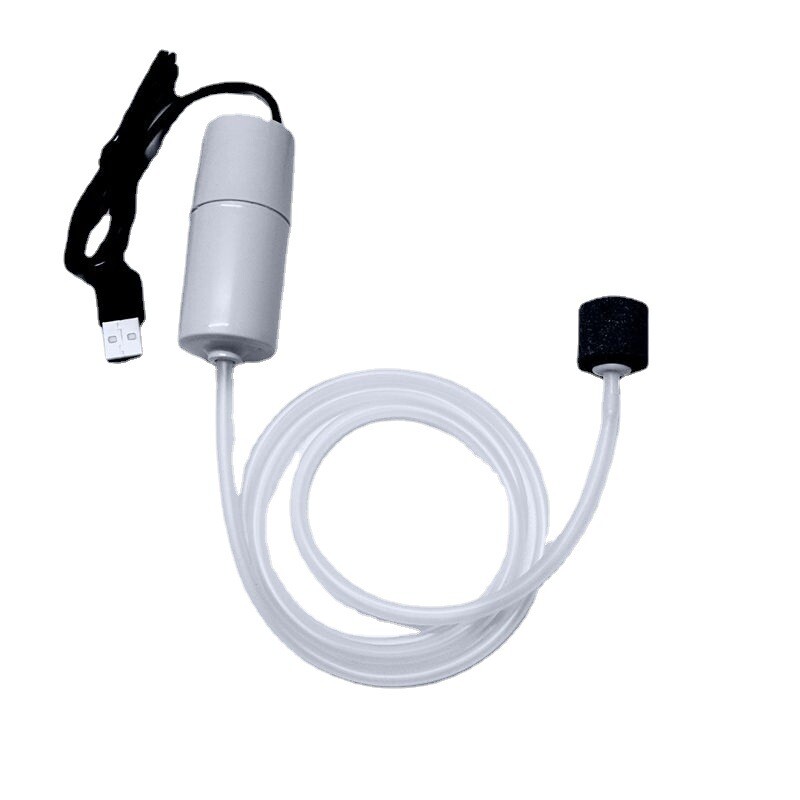 Pompă de aer cu oxigen pentru acvariu Oxigenator mic USB pentru rezervor de pește Compresor de aer silențios Mini aerator Accesorii portabile pentru rezervor de pește