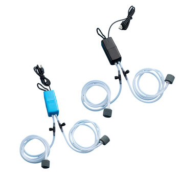 Mini Aquarium Air Pump Kit Αντλία οξυγόνου με Air Stone Αθόρυβο Υψηλής ενεργειακής απόδοσης USB φίλτρο δεξαμενής ψαρέματος ενυδρείου