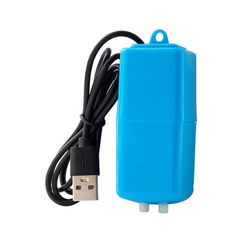 Mini Aquarium Air Pump Kit Αντλία οξυγόνου με Air Stone Αθόρυβο Υψηλής ενεργειακής απόδοσης USB φίλτρο δεξαμενής ψαρέματος ενυδρείου