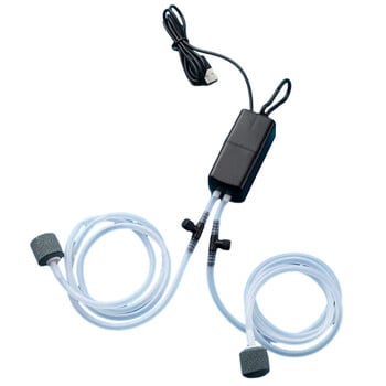 Mini Aquarium Air Pump Kit Αντλία οξυγόνου με Air Stone Αθόρυβο Υψηλής ενεργειακής απόδοσης USB φίλτρο δεξαμενής ψαρέματος ενυδρείου