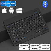 CASEPOKE Για iPad Xiaomi Samsung Huawei Tablet Phone Bluetooth Πληκτρολόγιο και ποντίκι Mini Ασύρματο πληκτρολόγιο Android IOS Windows