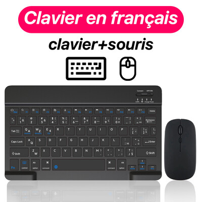 CASEPOKE Για iPad Xiaomi Samsung Huawei Tablet Phone Bluetooth Πληκτρολόγιο και ποντίκι Mini Ασύρματο πληκτρολόγιο Android IOS Windows