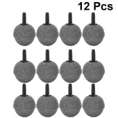 x20mm Aquarium Durable Round Air Stone Mineral Bubble Diffuser Airstones for Aquarium Fish Tank Pump and Hydroponics
