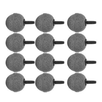 x20mm Aquarium Durable Round Air Stone Mineral Bubble Diffuser Airstones for Aquarium Fish Tank Pump and Hydroponics