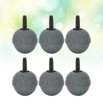 x20mm Aquarium Durable Round Air Stone Mineral Bubble Diffuser Airstones for Aquarium Fish Tank Pump and Hydroponics