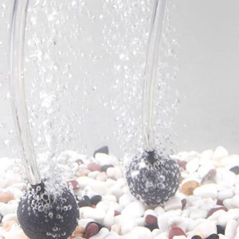 x20mm Aquarium Durable Round Air Stone Mineral Bubble Diffuser Airstones for Aquarium Fish Tank Pump and Hydroponics