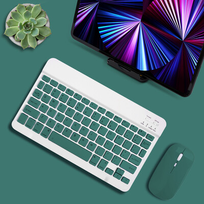 Ασύρματο πληκτρολόγιο tablet για iOS Android Windows για iPad Πληκτρολόγιο και ποντίκι συμβατό με Bluetooth Samsung Xiaomi Huawei Teclado