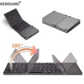 Tastatură Bluetooth pliabilă cu touchpad pentru IOS Android Windows Office Mini tastatură fără fir Stocare Trei sisteme Universal
