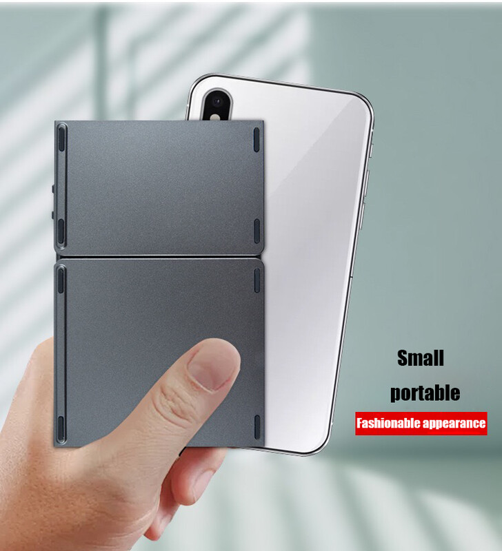 Tastatură Bluetooth pliabilă cu touchpad pentru IOS Android Windows Office Mini tastatură fără fir Stocare Trei sisteme Universal