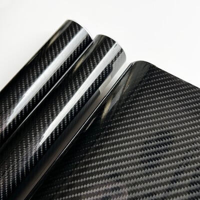 Film folie de vinil din fibră de carbon 6D lucios înalt Autocolante pentru mașină Autocolante de protecție pentru mașină Motocicletă Piele pentru laptop Accesorii pentru husa telefon