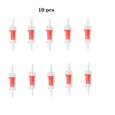 10 tk Plastikust ühesuunaline tagasilöögiklapp akvaariumi õhupumba tagasivooluga koju kalapaagi CO2 süsteemi jaoks