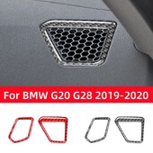 Pentru BMW Seria 3 G20 G28 2019-2020 Accesorii Fibră de carbon Interior Panou Planșa de bord al mașinii Capac ornamentat pentru ieșire de aer Autocolante pentru cadru